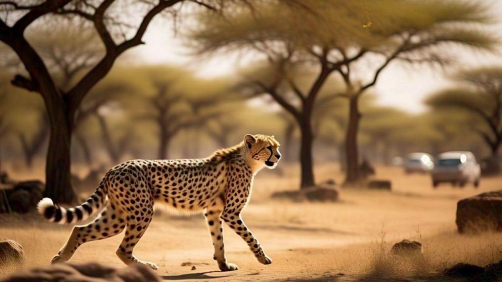 A cheetah escaped from Kuno National Park