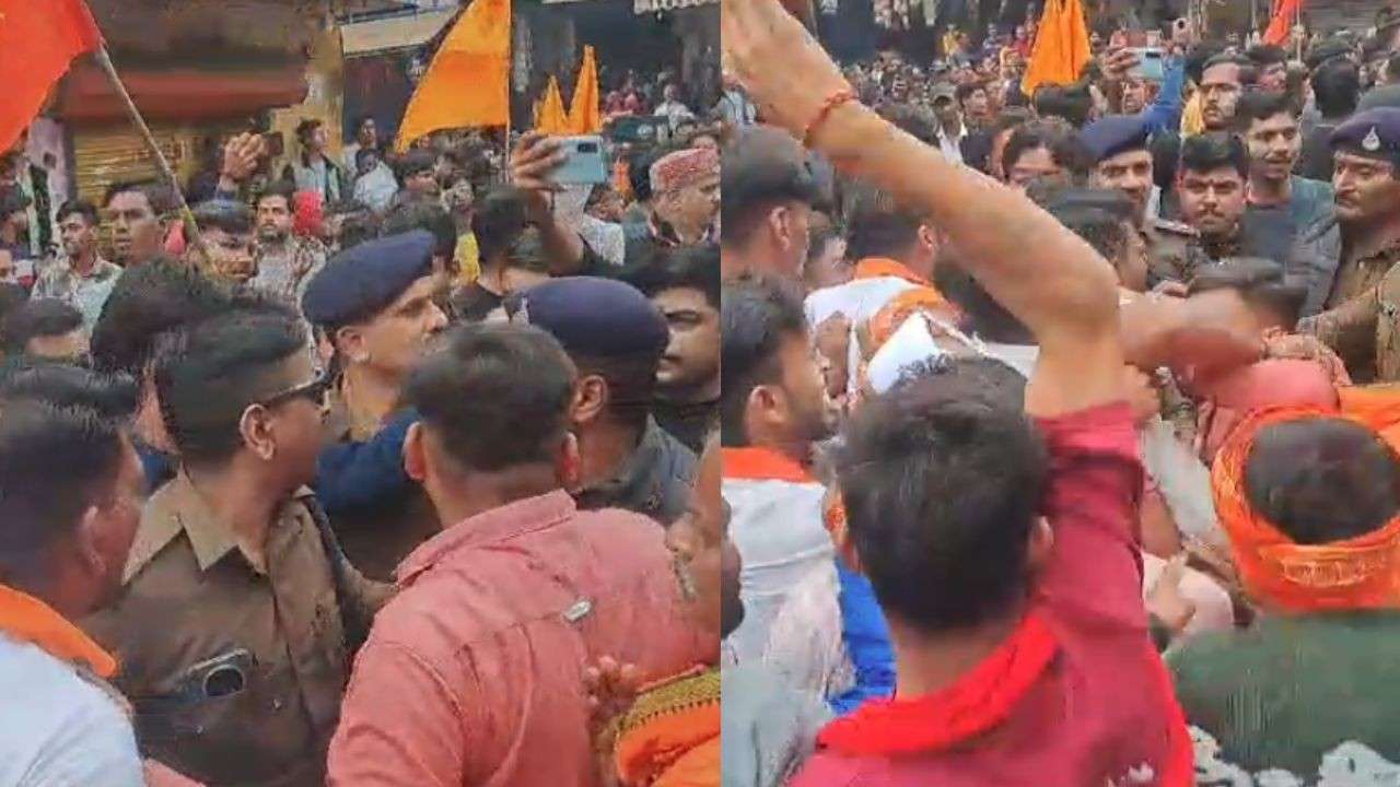 Clash between Bajrang Dal and VHP in Jabalpur