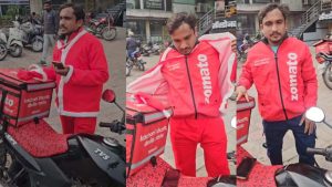 Video of delivery boy being forced to remove Santa Claus dress in Indore goes viral