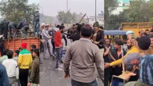 Fight between corporation employees and Bajrang Dal workers in Indore