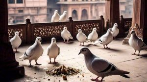 In Gwalior, a neighbor killed 28 pigeons to take revenge