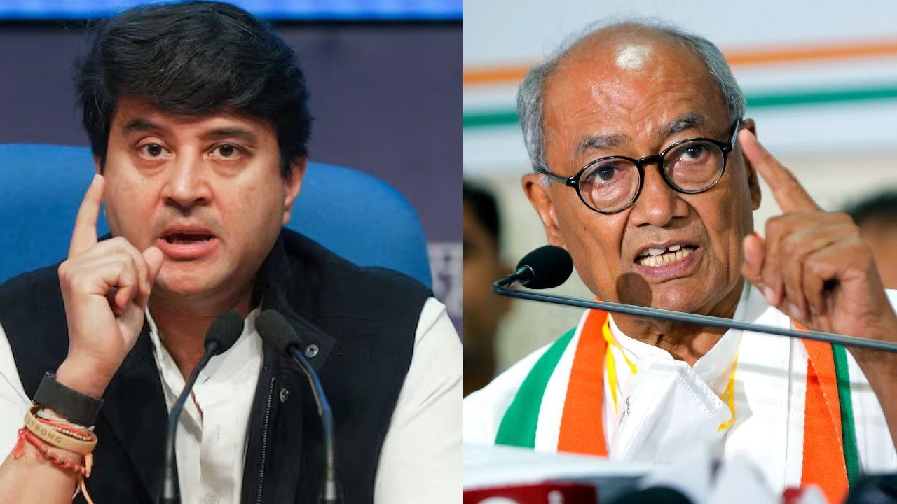 Bhopal: Congress leader Digvijay Singh called Jyotiraditya Scindia a 'child'