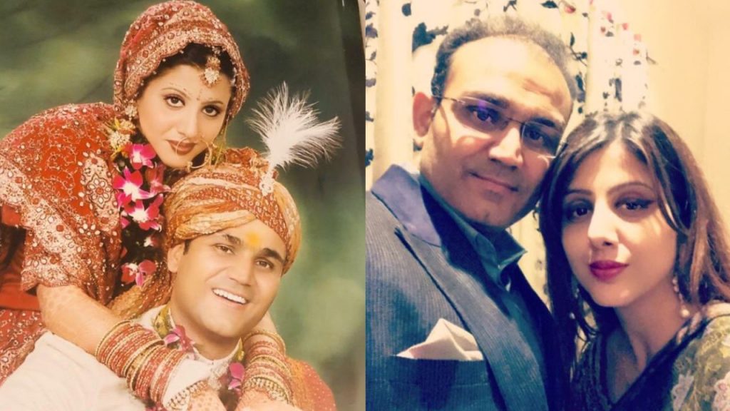 Virender Sehwag And Aarti Ahlawat