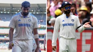 Jasprit Bumrah and Virat Kohli