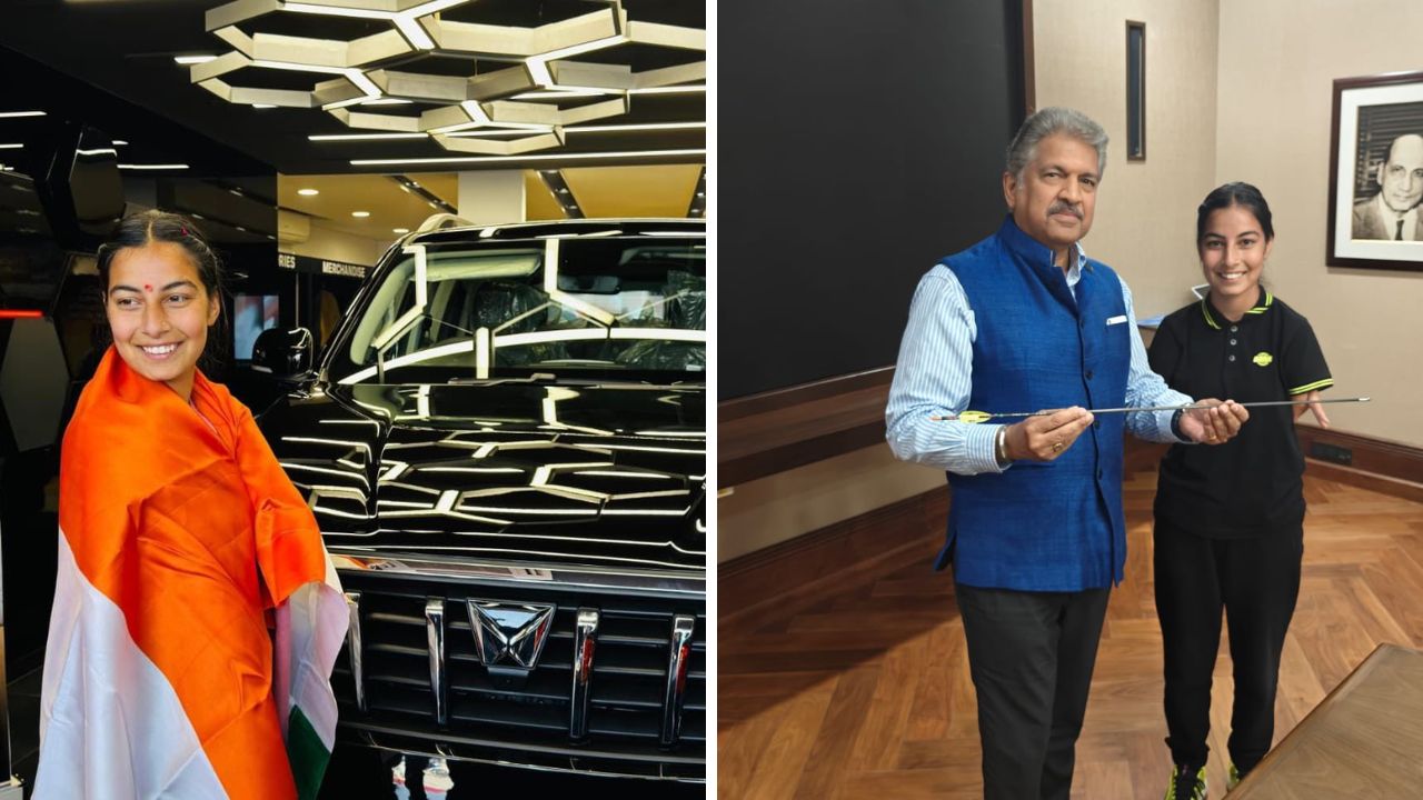 Sheetal Devi and Anand Mahindra