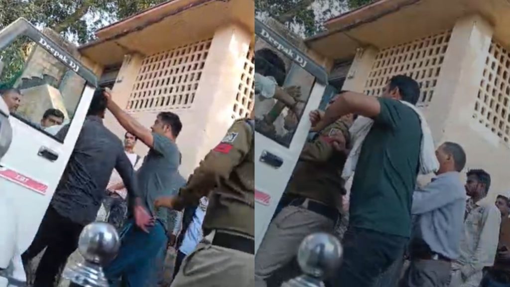 TI misbehaved with the youth for playing DJ in Churhat of Sidhi