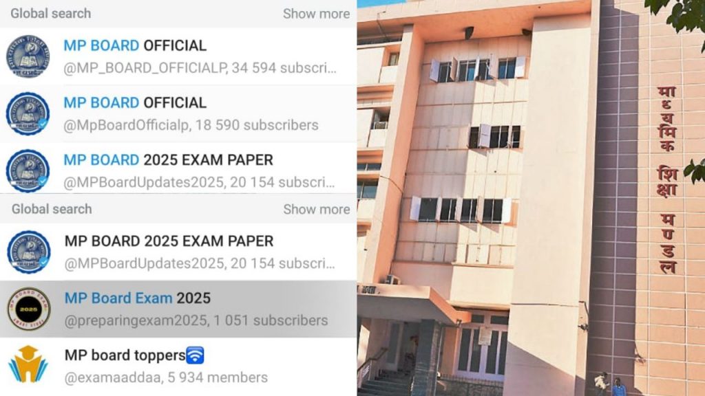 Paper leak gang active on Telegram before MP board exam