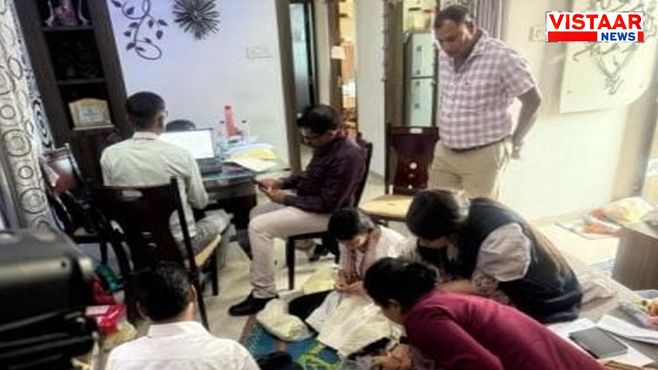 EOW officials checking documents