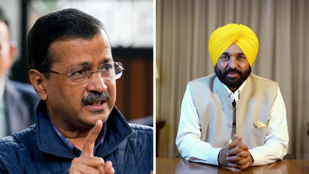 Arvind Kejriwal and Bhagwant Mann