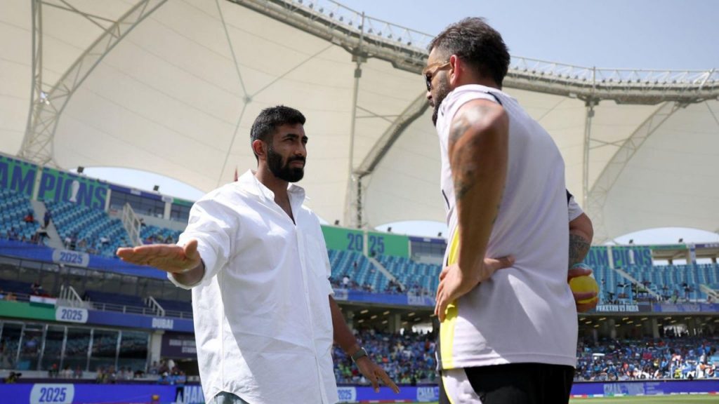 Jasprit Bumrah and Virat Kohli