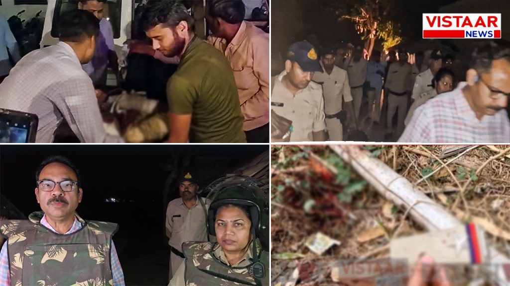 Injured policemen being taken to hospital