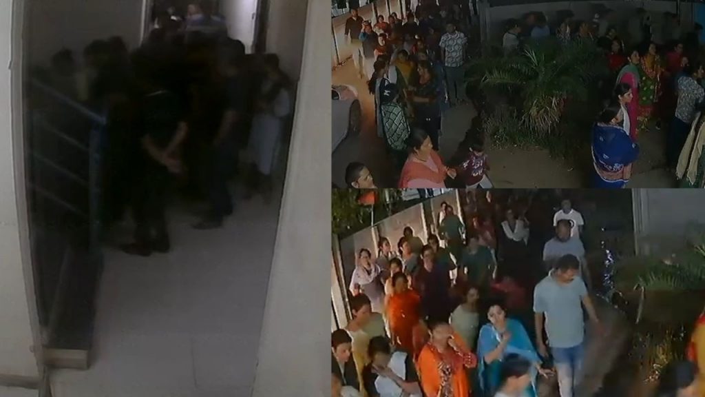 A mob of 100 people attacked a building in Indore