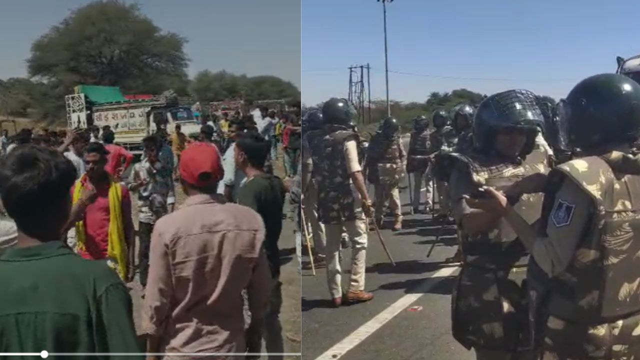 DJ operators in Jhabua blocked the Indore-Ahmedabad highway