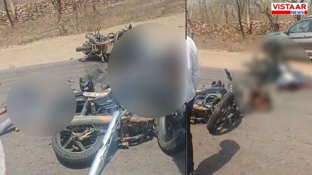 Two youths died in a head-on collision between two bikes.