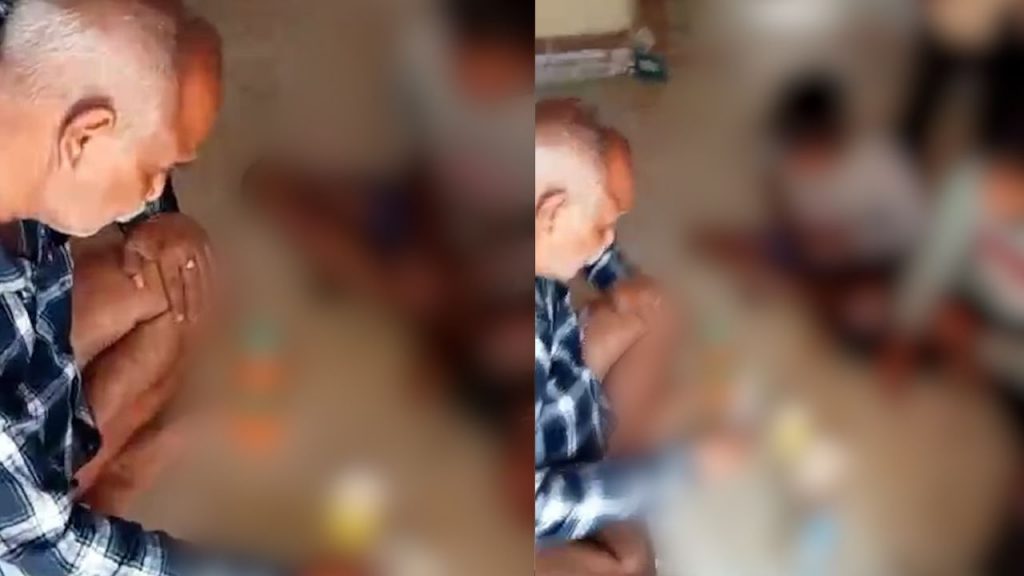 Government school teacher had a liquor party with students.