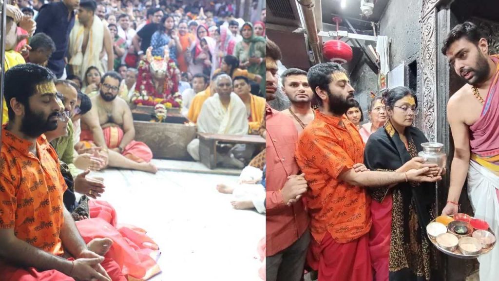 Arijit Singh reached the court of Baba Mahakal with his wife.