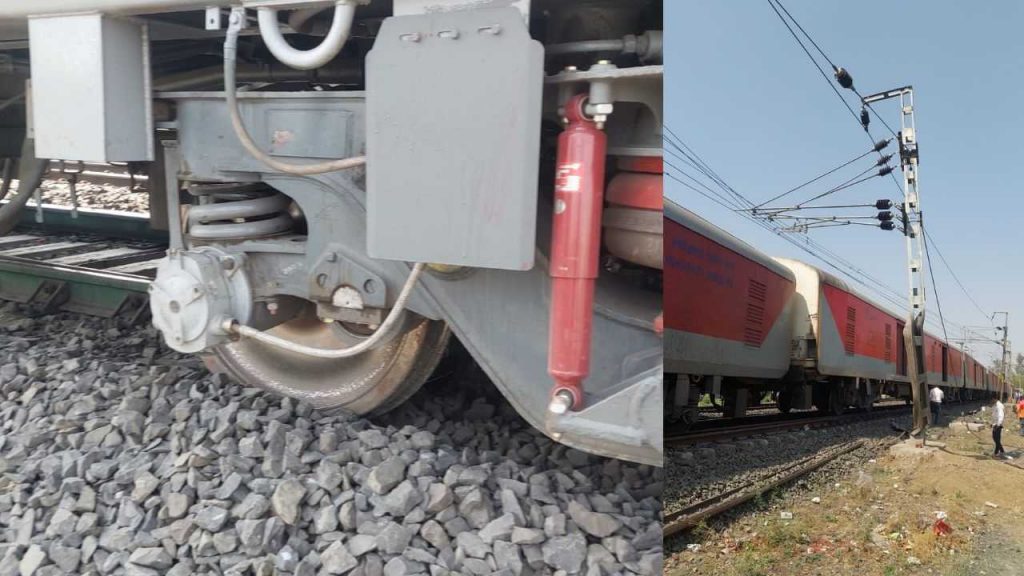 Parcel train derailed in Damoh