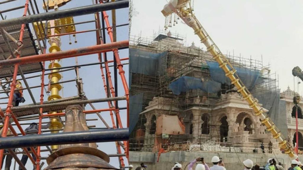 Construction work of Ram temple.