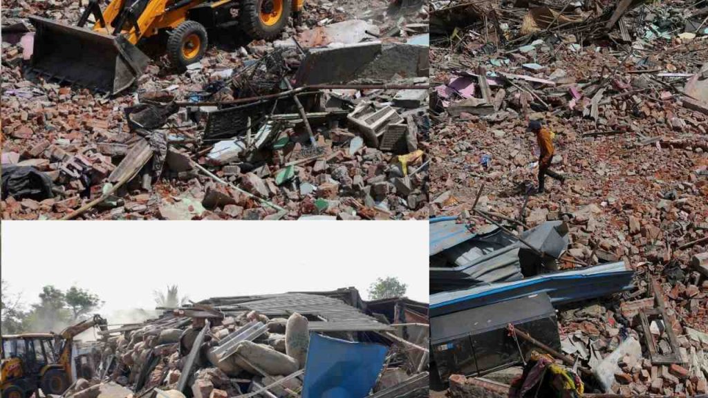 Action on illegal construction by Bangladeshis in Ahmedabad