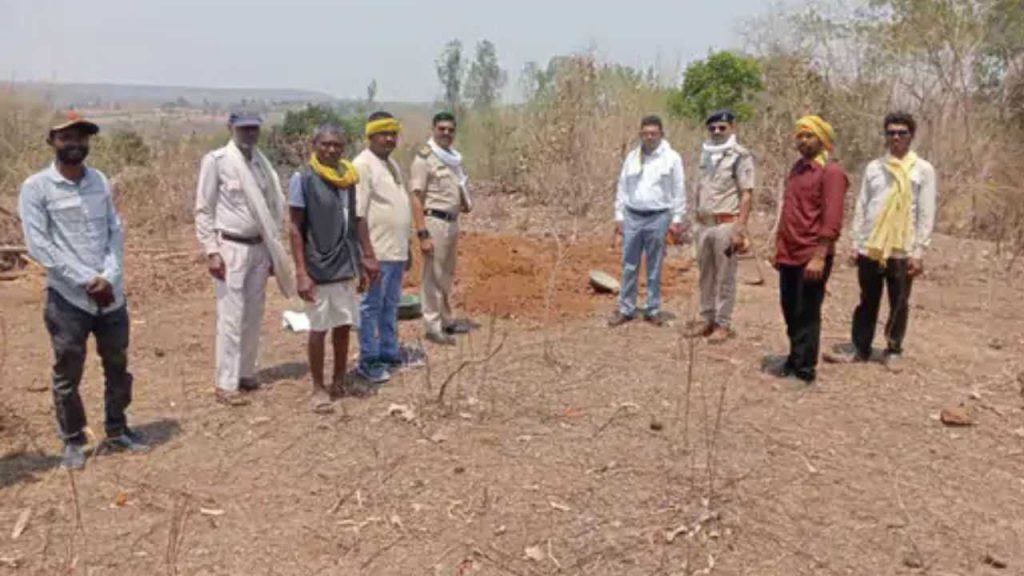 The body was taken out in the presence of police.