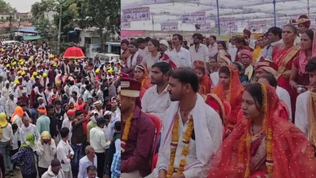 One groom out of 300 got a mare in a mass marriage ceremony