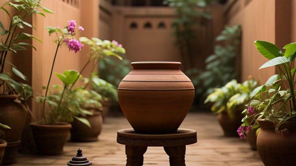 Drinking water from a water clay pot cures diseases