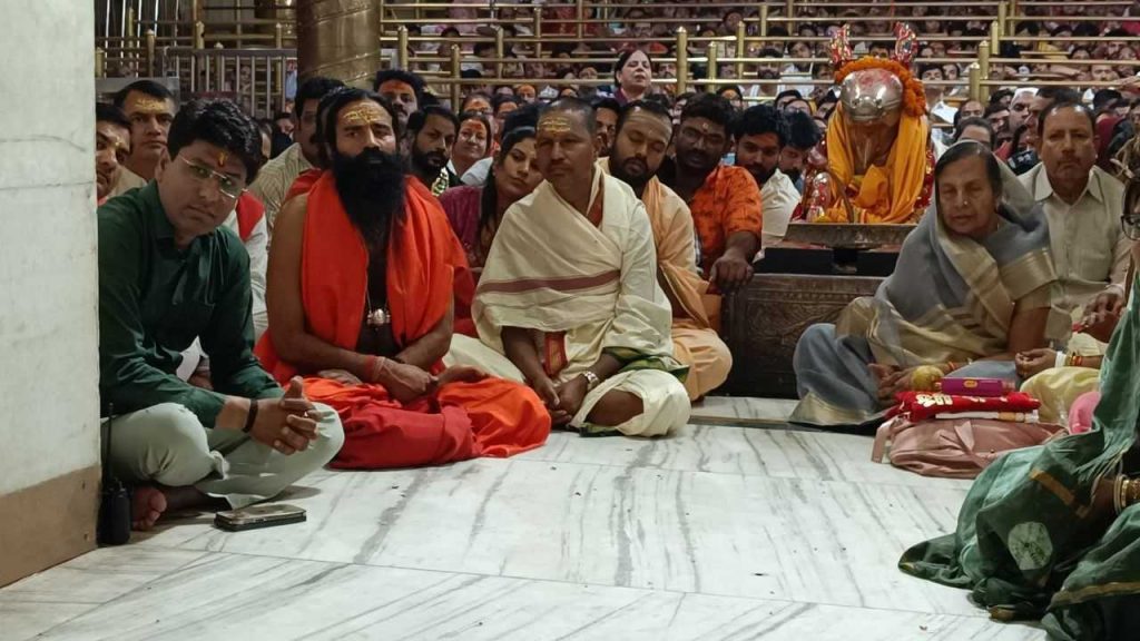 Ujjain: Baba Ramdev said that Baba Mahakal will destroy the enemies