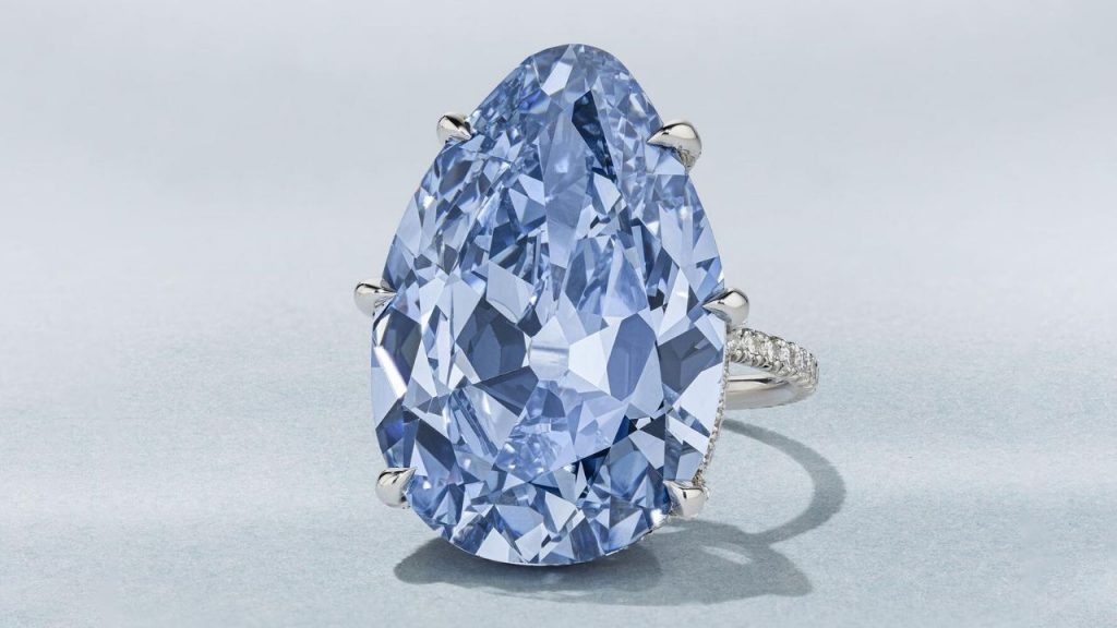 The Golconda Blue Diamond up for auction, priced at Rs 430 crore