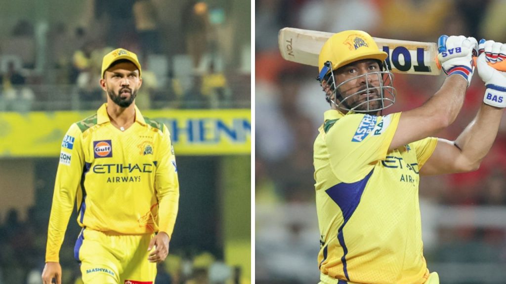 Ruturaj Gaikwad and MS Dhoni