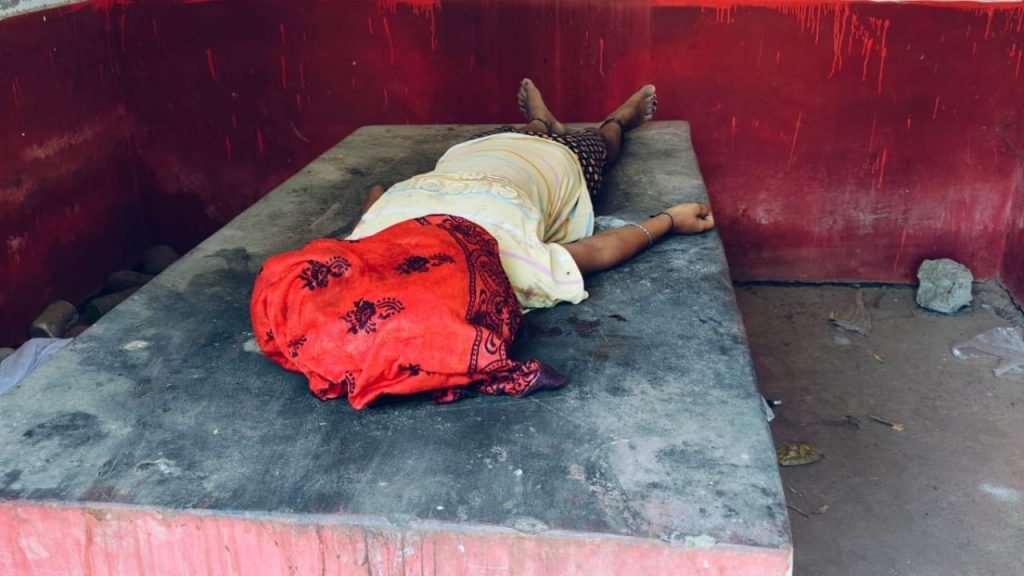 The body of a 9th class student was found soaked in blood in her home.