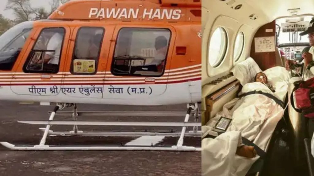 The girl was airlifted on the initiative of Cabinet Minister Vishwas Sarang.