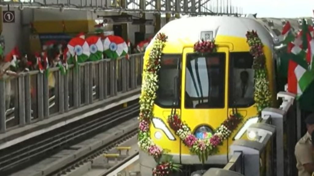 PM Modi virtually flagged off the Indore Metro.