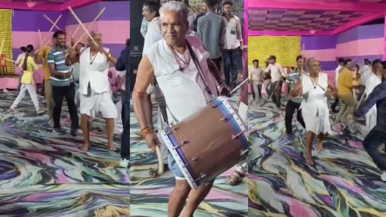 BJP MLA played drums and dandiya at his granddaughter's wedding.