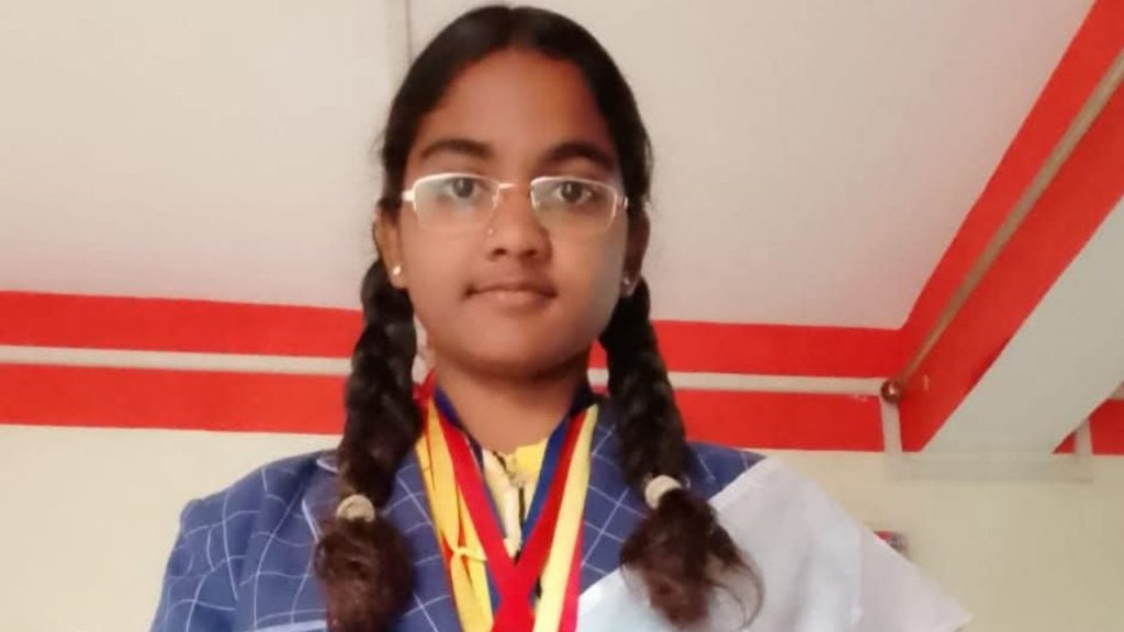 Pragya Jaiswal who topped the MP Board Exam.