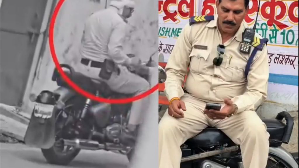 Video of policeman extorting money goes viral