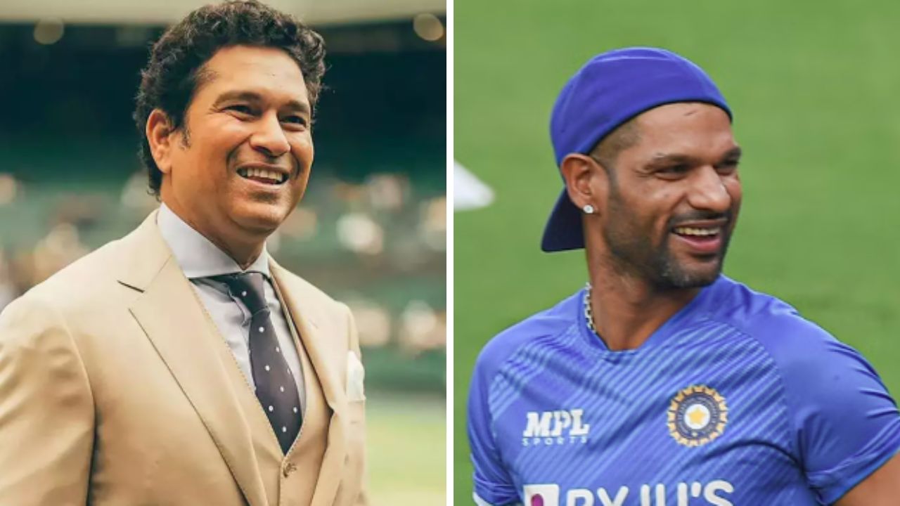 Sachin Tendulkar and Shikhar Dhawan