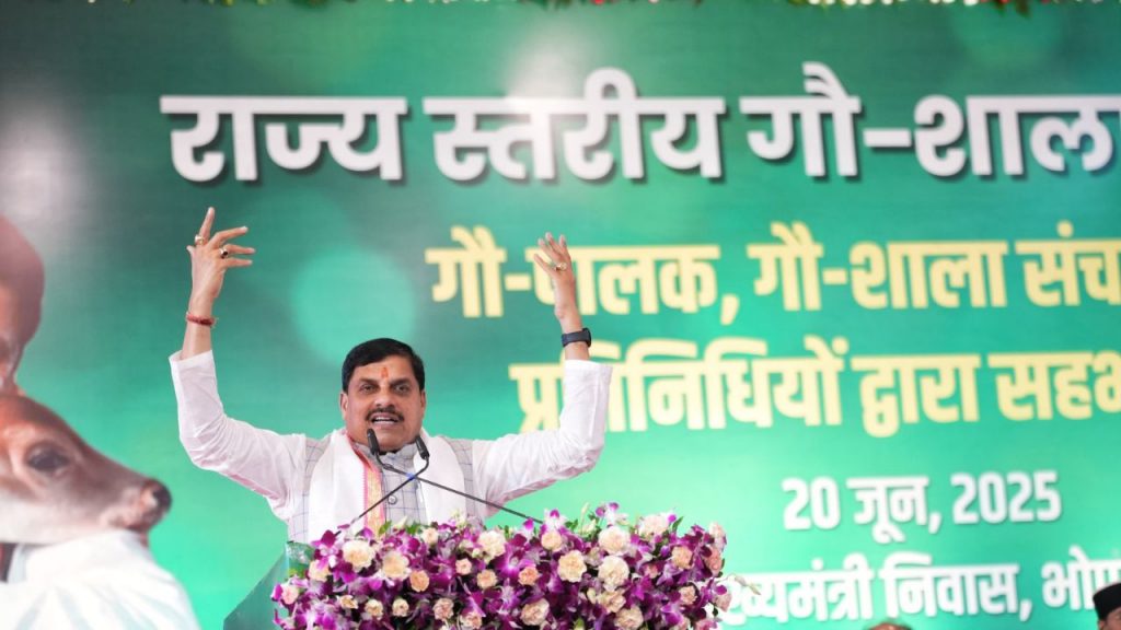 Chief Minister Dr. Mohan Yadav has announced to rename the Animal Husbandry Department as Cow Husbandry Department.