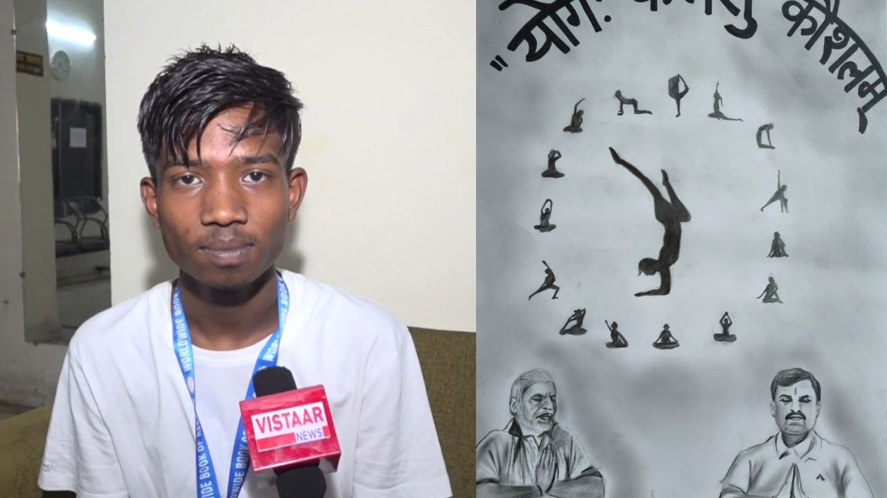 Due to Gaurav's amazing painting, his name has been recorded in the Worldwide Book of Records