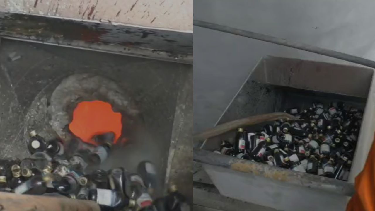 More than 5 thousand bottles of narcotic cough syrup were destroyed in Rewa.