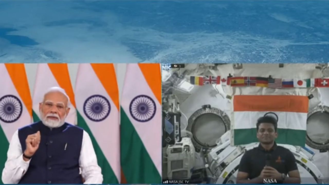 PM Modi spoke to Indian astronaut Shubhanshu Shukla.