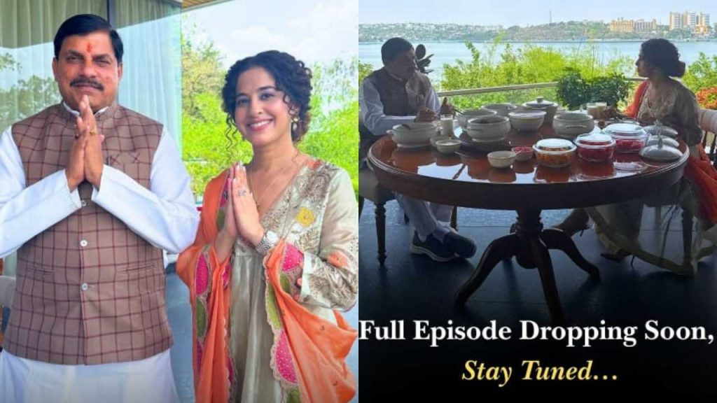 Kamiya Jani shared a photo with CM Mohan Yadav