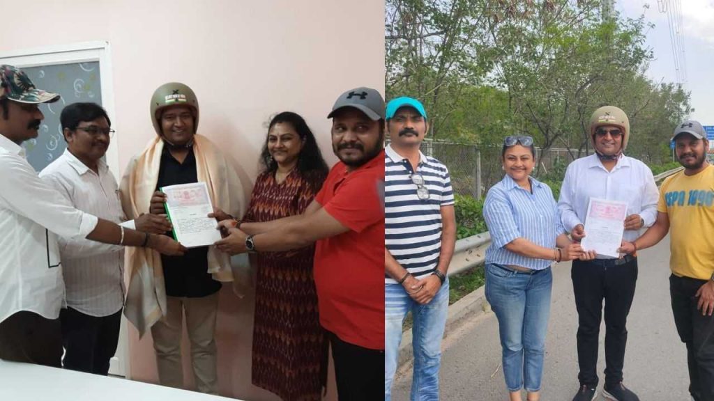 A film is being made on Raghvendra Kumar, who distributed helmets in 22 states.