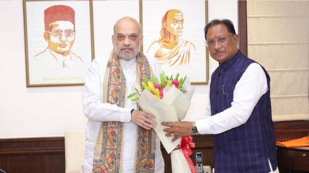 Chief Minister Vishnudev Sai met Home Minister Amit Shah in Delhi.