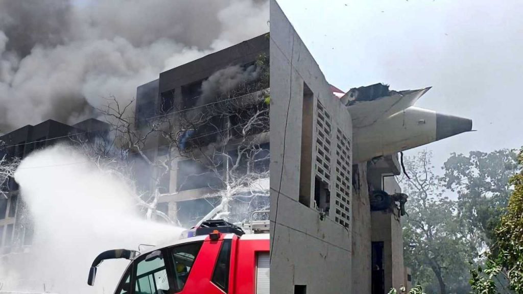 Air India plane crashed in Ahmedabad.
