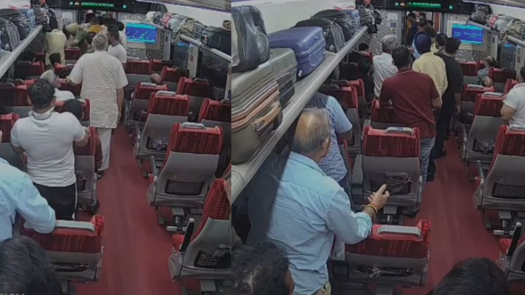 New Delhi- Passenger beaten up in Rani Kamlapati Vande Bharat Express, video surfaces