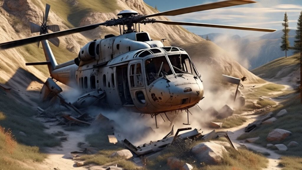 Helicopter crash (AI photo)