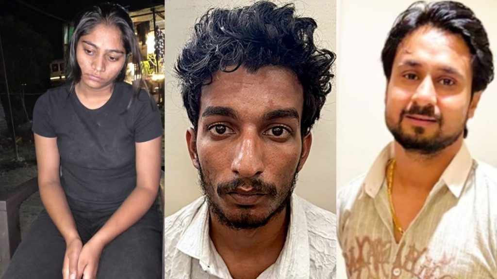 Raja Raghuvanshi, Sonam Raghuvanshi and accused Raj Kushwaha (file photo)