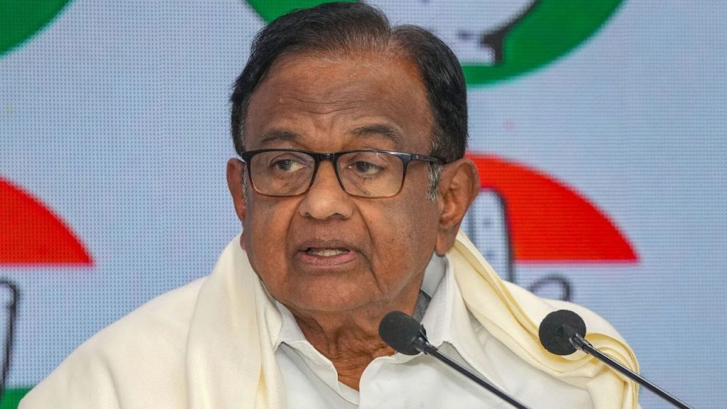 BJP criticises P Chidambaram’s article, says Congress defending its ‘rajkumar’