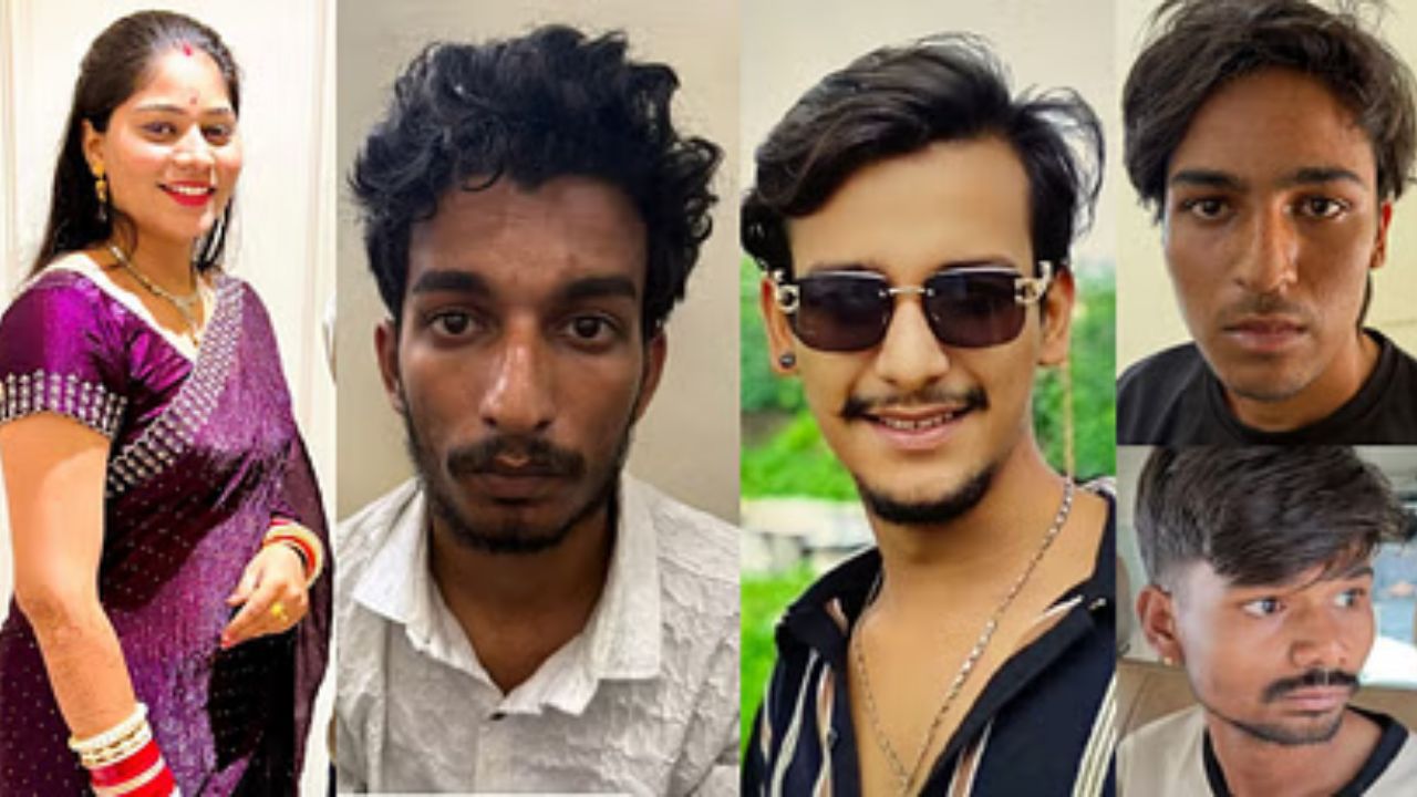 Photos of the accused in the Raja Raghuvanshi murder case