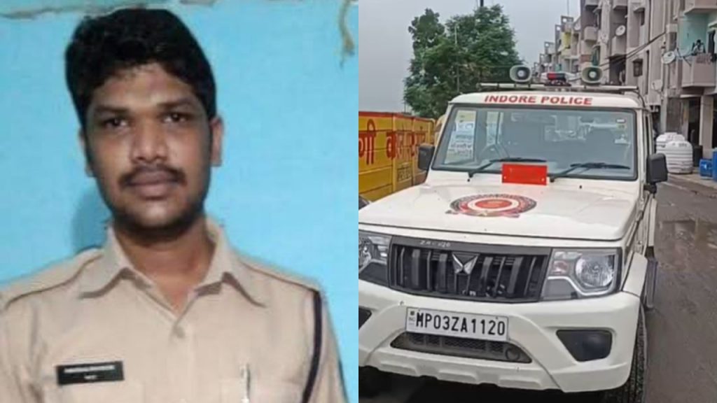 In Indore, a constable committed suicide by shooting himself.